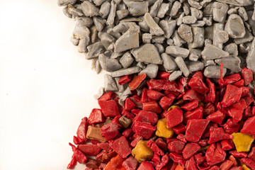 Granelli di plastica riciclata