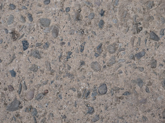Concrete Wall With Stones Texture