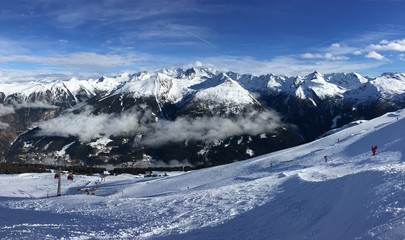 Fototapeta na wymiar Bad Gastein Stubnerkogel Austria Alps Ski