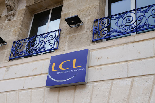 Lcl Sign Logo Banque Brand Le Credit Lyonnais French Bank Signage Store