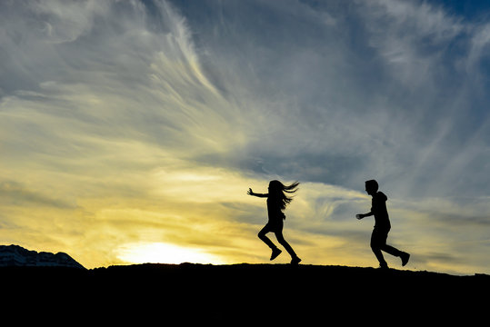 healthy generations of the future, cheerful, happy and active children