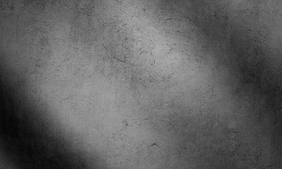 Black and white loft atmospheric concrete wall texture  use for wallpaper or background. White plaster 3D Rendering.