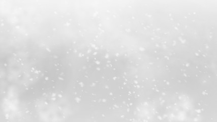 Christmas winter snowflake on white gray sky background.