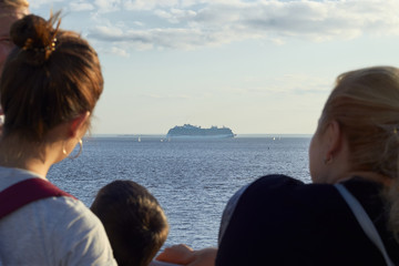 family trip on a cruise ship