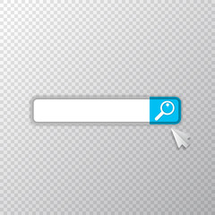 Obraz premium Search bar icon design template. Search bar ui design element isolated on transparent background