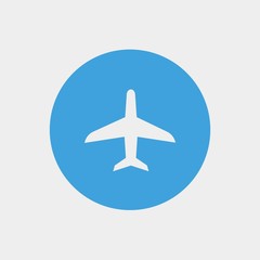 airplane icon vector illustration and symbol for website and graphic design