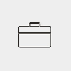 briefcase icon vector illustration and symbol for website and graphic design