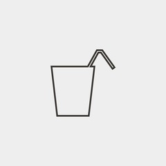 cocktail icon vector illustration and symbol for website and graphic design