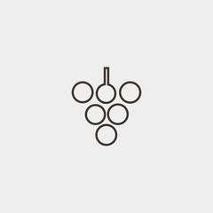grapes icon vector illustration and symbol for website and graphic design