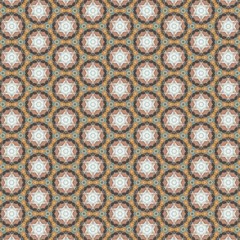 Colorful seamless repeating tile pattern for modern interiors design, wallpaper, textile industry