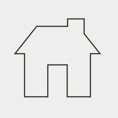 home icon vector illustration and symbol for website and graphic design