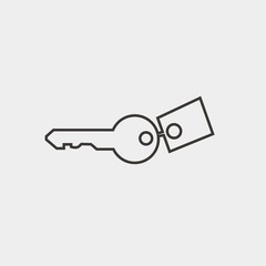 key icon vector illustration and symbol for website and graphic design