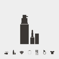 make up icon vector illustration and symbol for website and graphic design