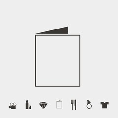 notebook icon vector illustration and symbol for website and graphic design
