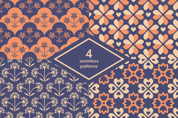 Seamless patterns set