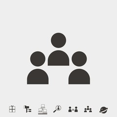 people icon vector illustration and symbol for website and graphic design