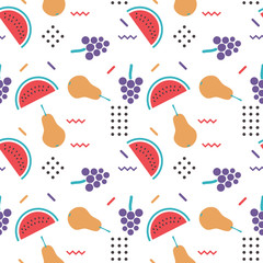 Seamless fruits pattern