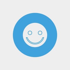 smiley icon vector illustration and symbol for website and graphic design