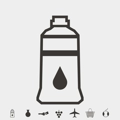 toothpaste icon vector illustration and symbol for website and graphic design