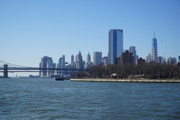 Naklejka premium Skyline New York Manhattan