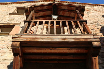 Fototapeta na wymiar antiguas casas de pìedra en catalunya