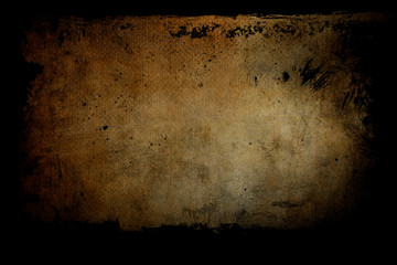 abstract background on canvas texture with black borders