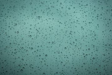rain droplets in a window glass