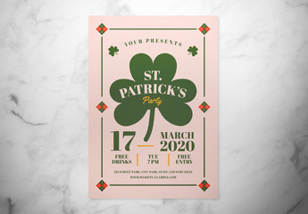 St. Patrick's Party Event Flyer Layout