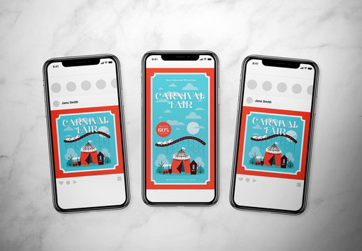 Carnival Event Social Media Layout