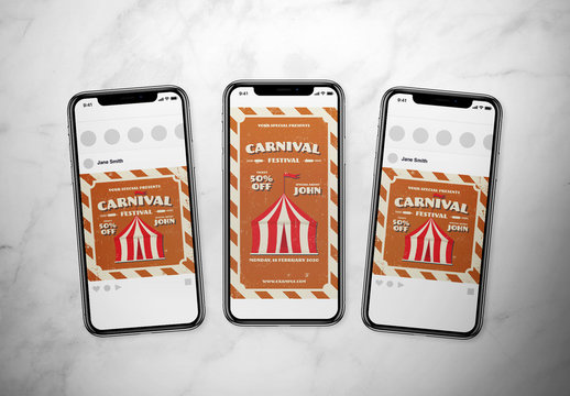 Carnival Event Social Media Layout