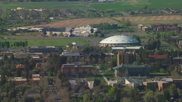 The campus of Montana State University in Bozeman Montana