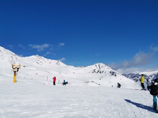 Fototapeta na wymiar Bad Gastein Schlossalm Austria Ski Alps