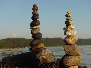 Lago llanquihue con vista al volcán osorno 