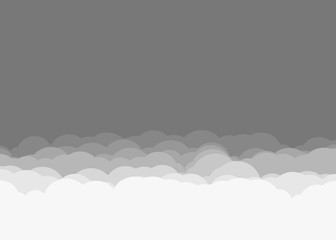 Abstract Color Clouds Sky Generative Art background illustration