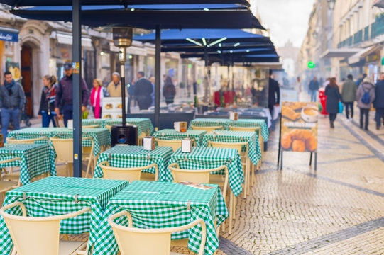 Street Restaurant Old Town Lisbon