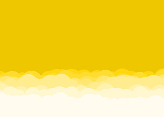 Abstract Color Clouds Sky Generative Art background illustration