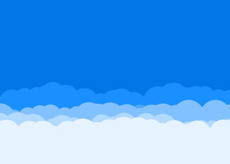 Abstract Color Clouds Sky Generative Art background illustration