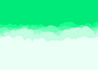 Abstract Color Clouds Sky Generative Art background illustration