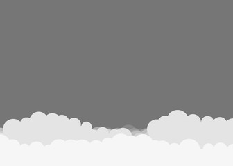 Abstract Color Clouds Sky Generative Art background illustration