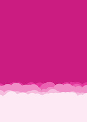 Abstract Color Clouds Sky Generative Art background illustration