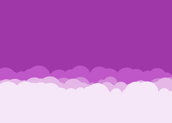 Abstract Color Clouds Sky Generative Art background illustration