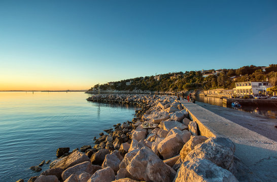 Panorama shot of the Duino Harbour - Trieste - Friuli Venezia Giulia - Italy Ver. 8