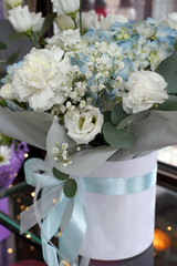 delicate bouquet of white flowers