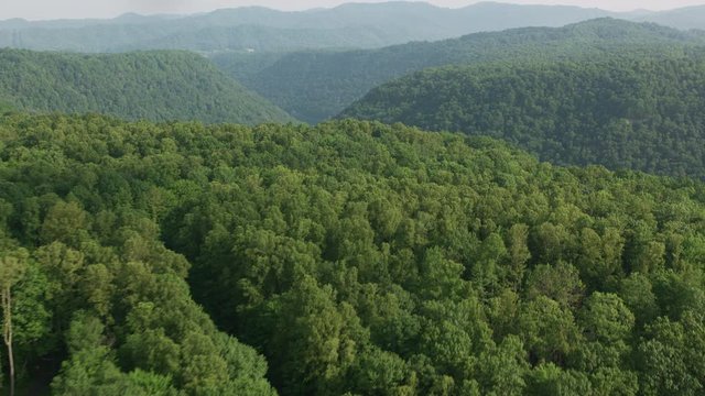 Aerial view of the New River Gorge National River