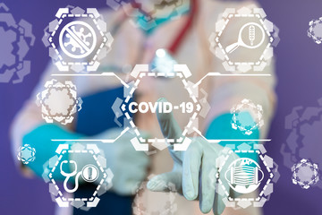 COVID-19 Coronavirus Pandemic Medical Concept. Corona Virus Treatment.