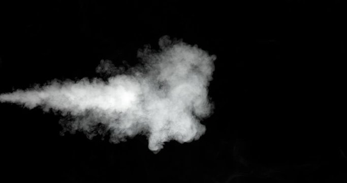 Smoke on black background in super slow motion.  Shot with Phantom Flex 4K.