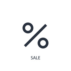 Percent icon. Simple shopping element illustration.