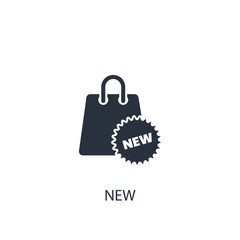 New icon. Simple shopping element illustration.