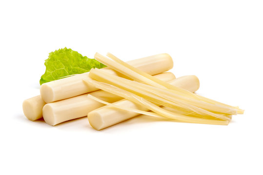 String cheese, isolated on white background