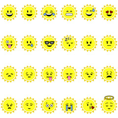 Sun emojis